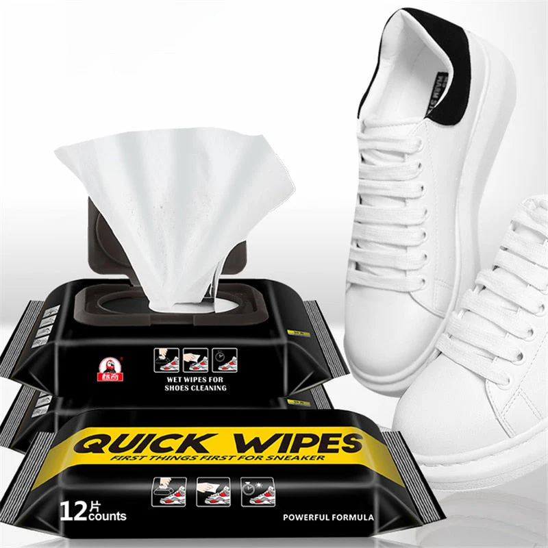 Disposable White Shoe Cleaner Wipes - Image 1
