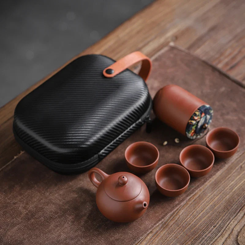 Ceramic Gaiwan Portable Kung Fu Tea Gift Set - Image 2