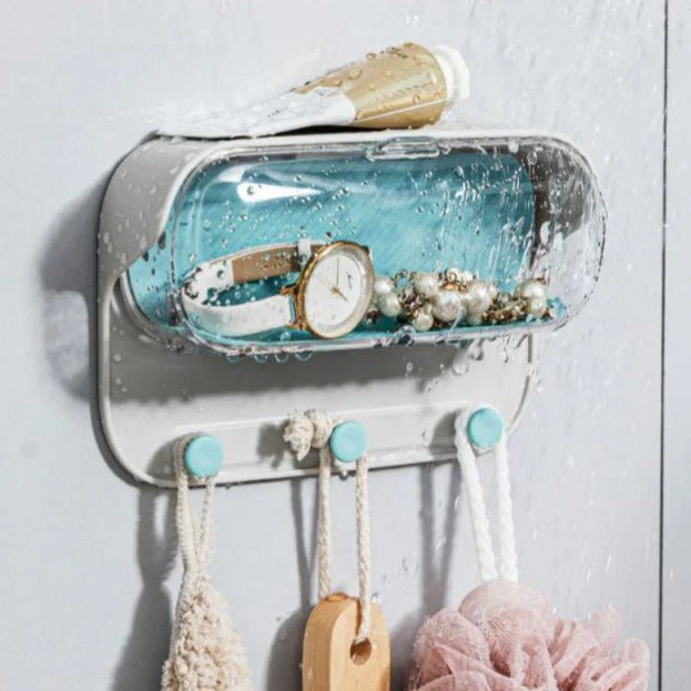 Self-Adhesive Shower Organizer Storage Rack - Image 2