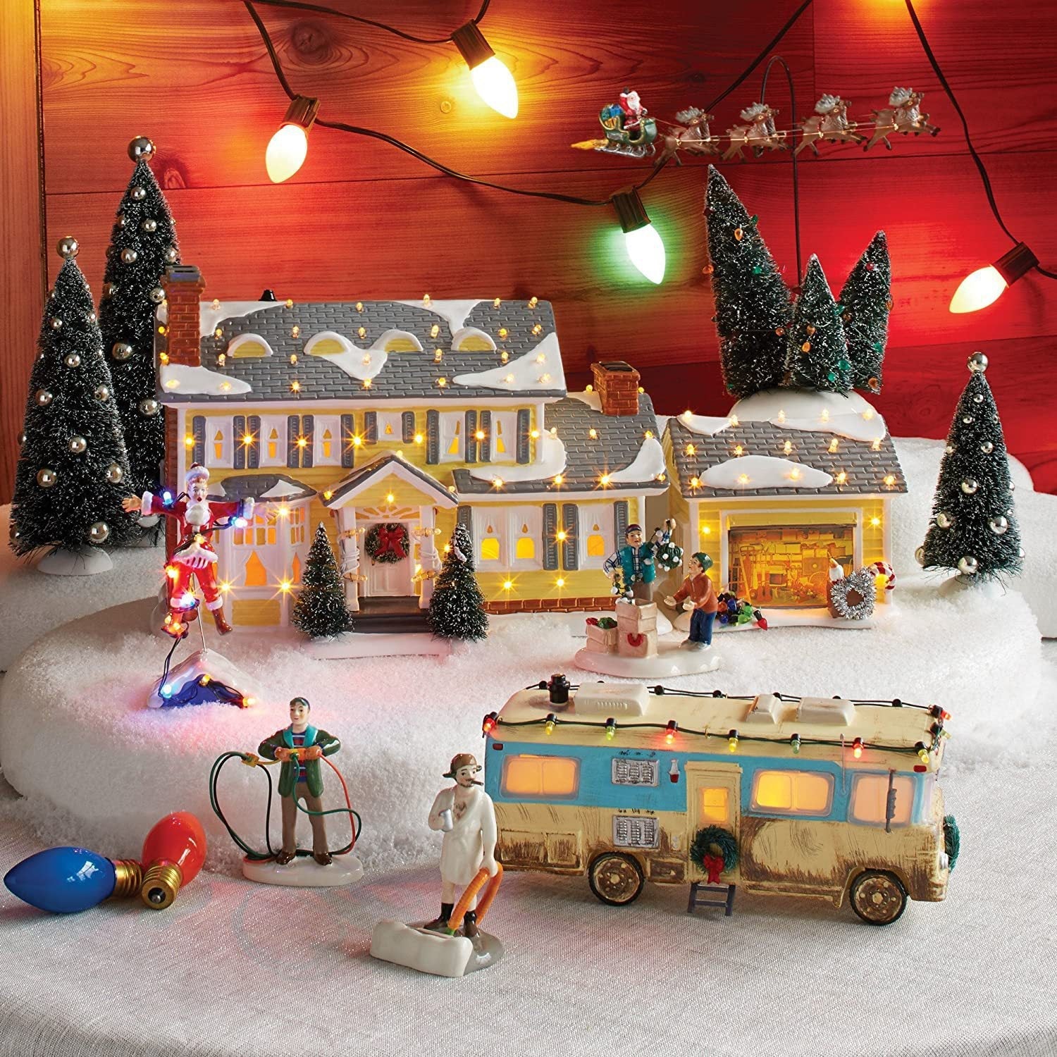 Miniature Christmas House Desktop Decor - Image 1