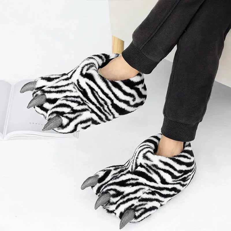 Furry Monster Claw Slippers - Image 2