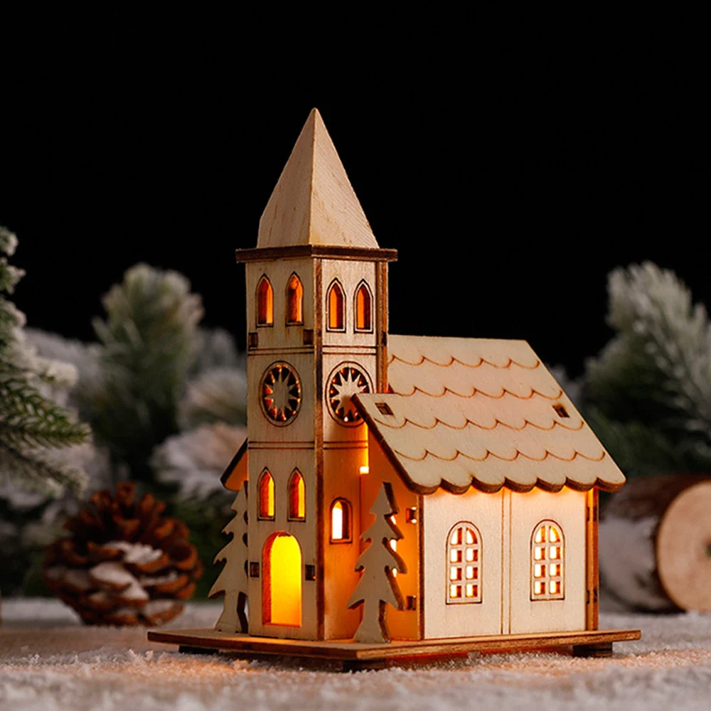 DIY Wooden Hanging House Decor Glowing Lamp - Image 2