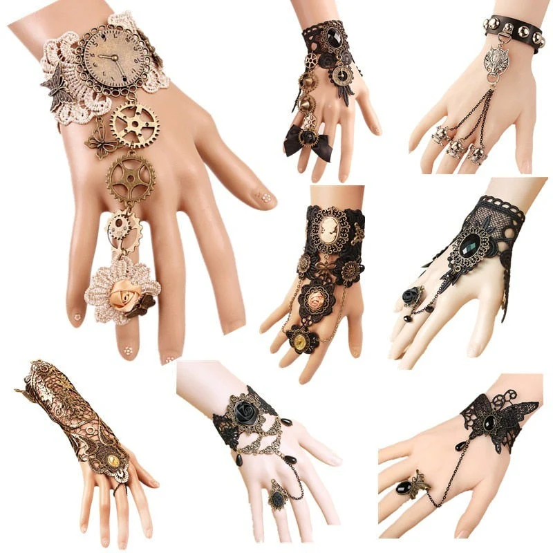 Vintage Full Wrist Mechanic Bracelet Ring - Image 2
