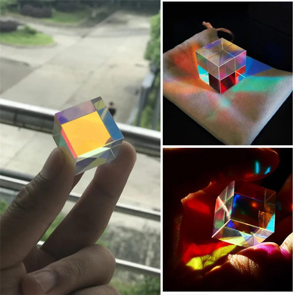 Colorful Light Reflecting Cube Home Decor - Image 2