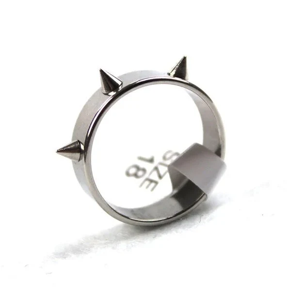Gothic Style Armor Stainless Steel Self-Defense Ring - Image 3