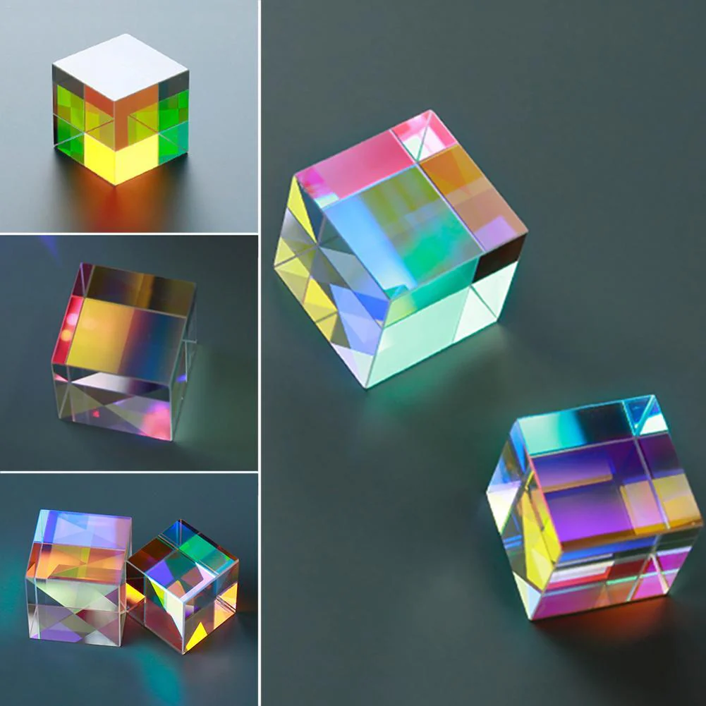 Colorful Light Reflecting Cube Home Decor - Image 3