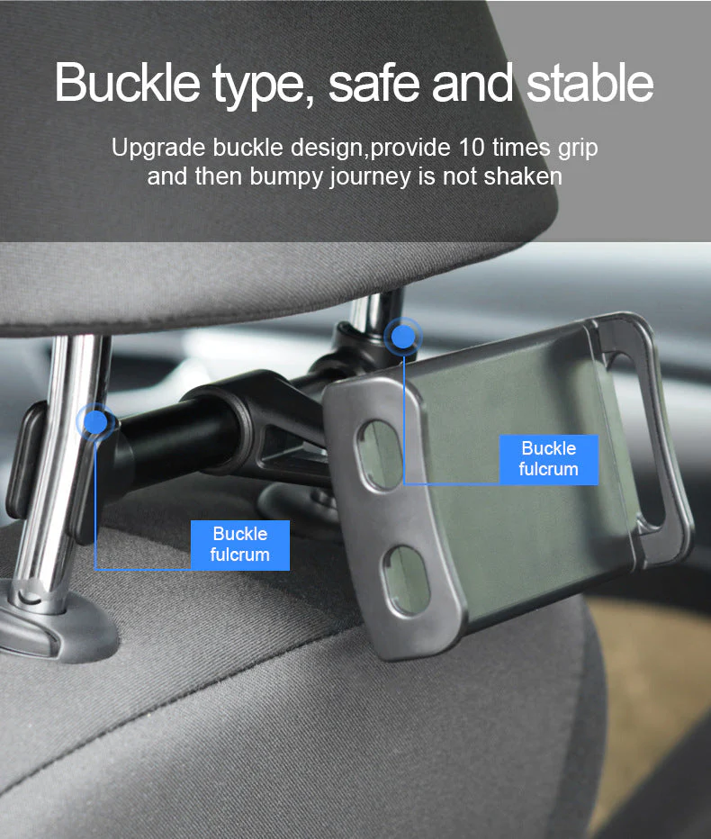 Adjustable Car Back Seat Long Phone Holder - Image 3