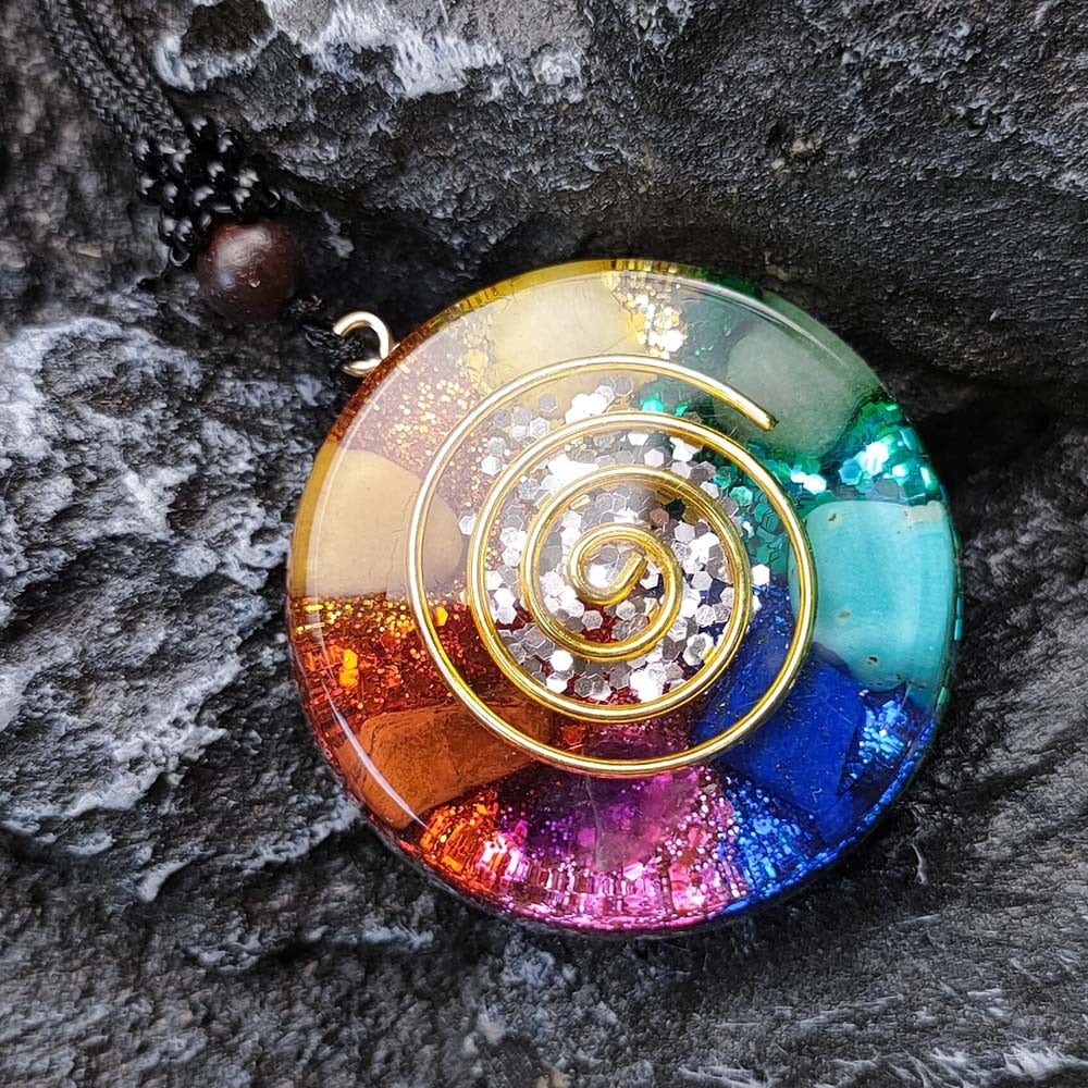 Meditation Helper Geometric Pendant Necklace - Image 2