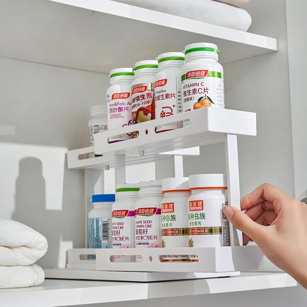 Easy Sliding Kitchen Seasoning Storage Rack - Image 2