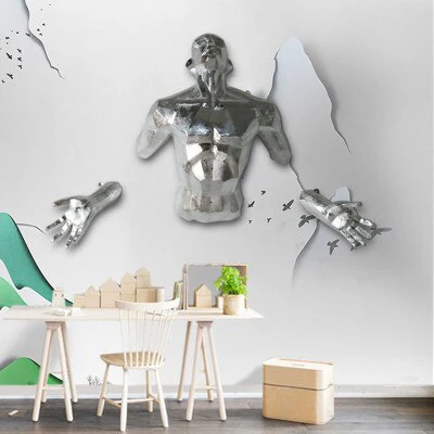 Retro Creative Enlightened Man Art Wall Decor - Image 2