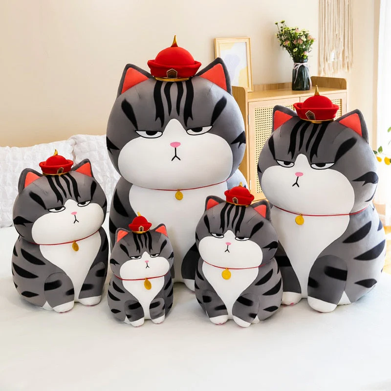 Moody Cat Soft Cuddly Plush Pillow - Image 1