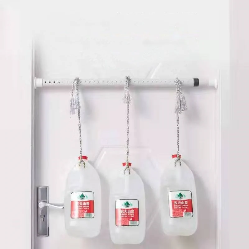 Punch-Free Adjustable Curtain Hanging Rod