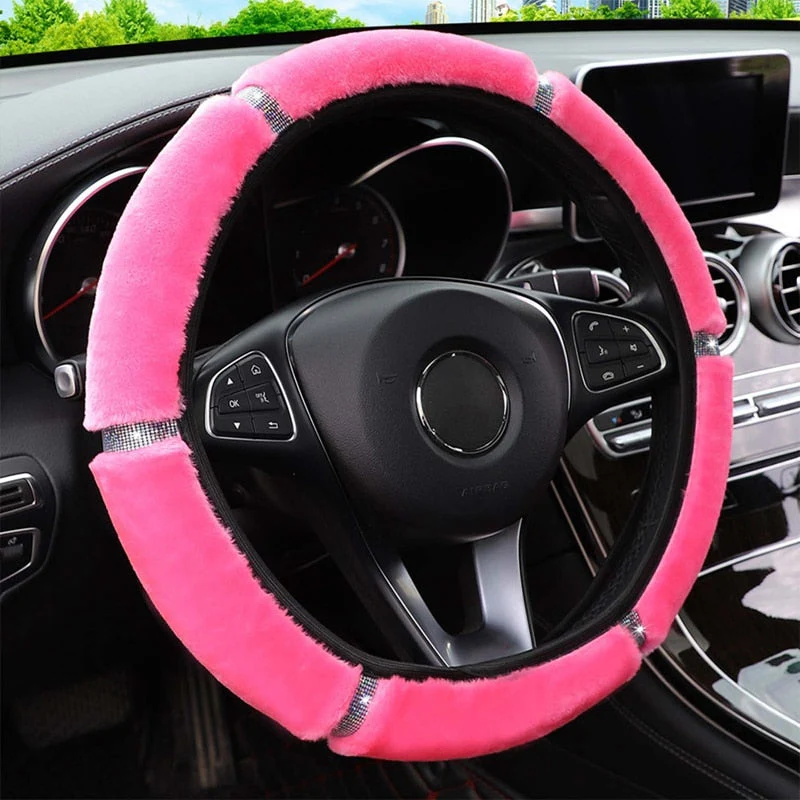 Cozy Car Plush Wheel Cover - Image 2