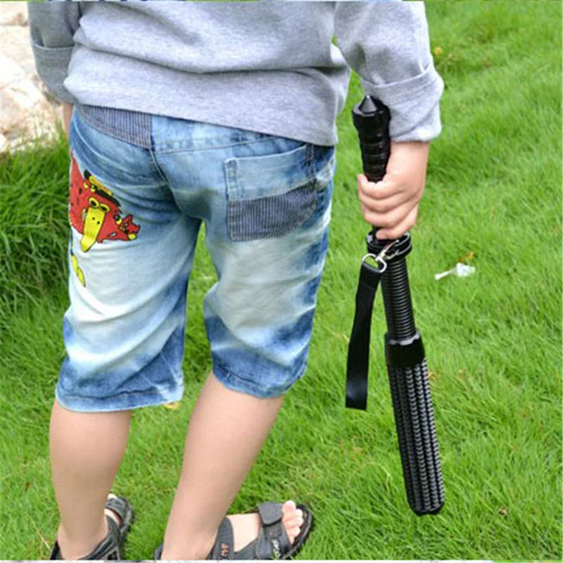 Tactical Rechargeable Flashlight Telescopic Self Defense Stick - Image 2