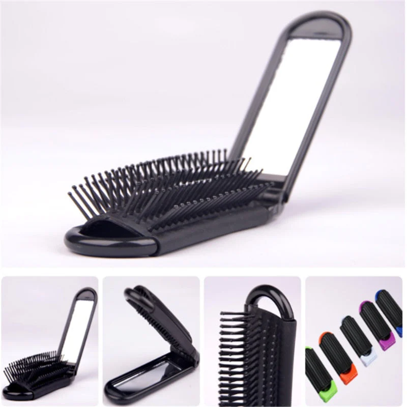 Professional Portable Foldable Hair Brush Mirror - Image 2