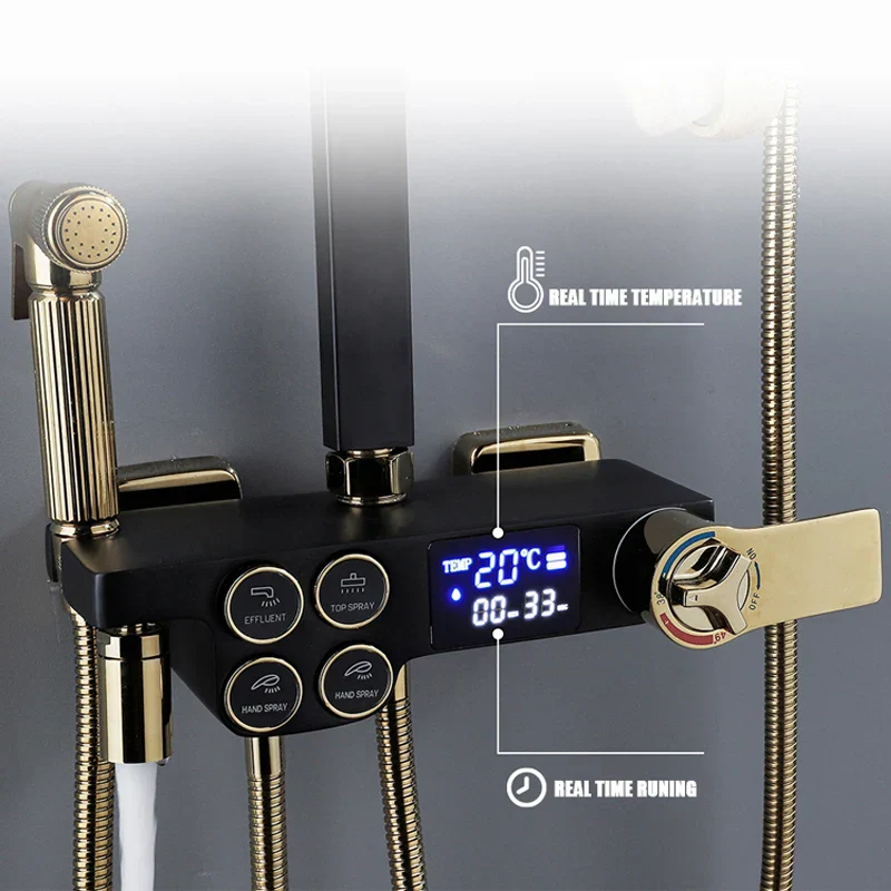 Hydro Lux LED Digital Rainfall Shower Set - Image 3