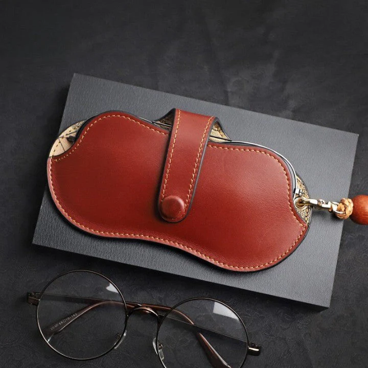 Handmade Leather Elegant Eyeglasses Case - Image 2