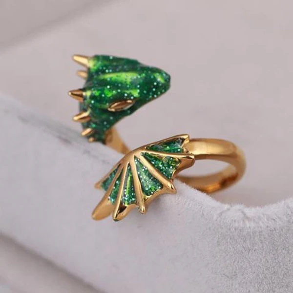 Dragon Inspired Adjustable Colorful Ring - Image 3