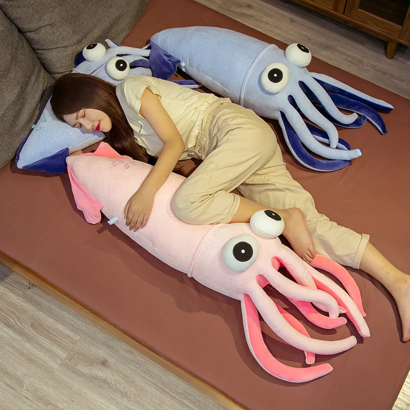 Jumbo Huggable Squid Softie Plush Toy - Image 1