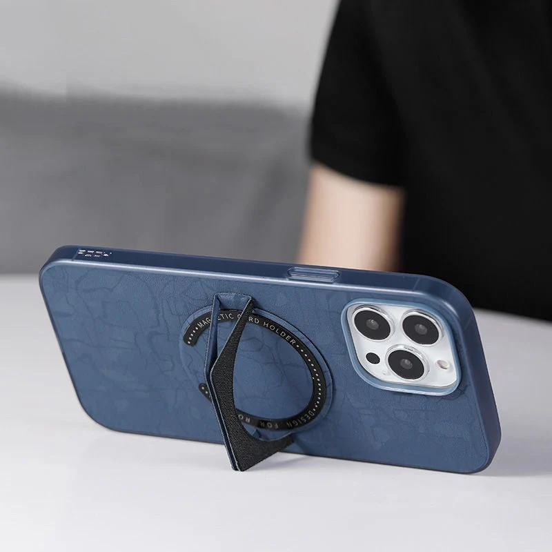Elegant Magnetic Ring Phone Holder Case - Image 1