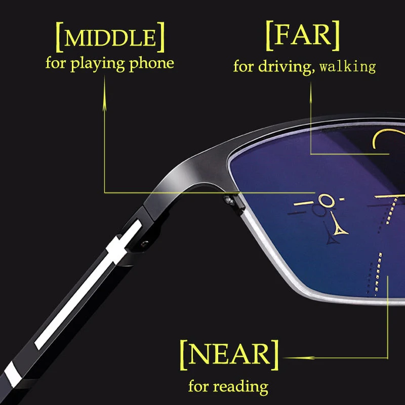 Progressive Multifocal Anti-Blue Light Glasses - Image 3