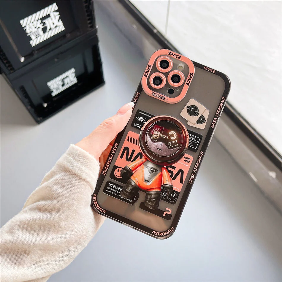 Space Time Astronaut Artistic Phone Case - Image 2