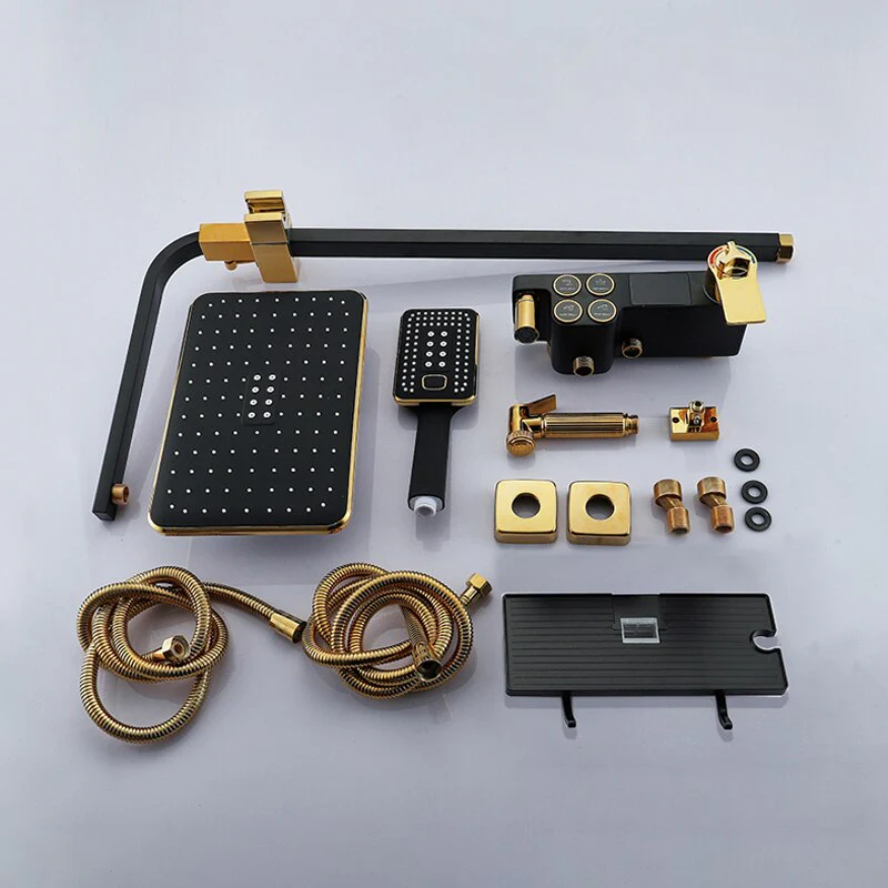 Elegant Digital Wall Mounted Smart Thermostatic Bath Faucet - Image 2