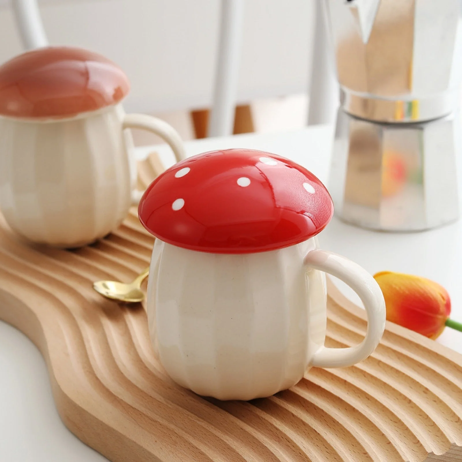 Creative Ceramic Mushroom Mug - Image 1