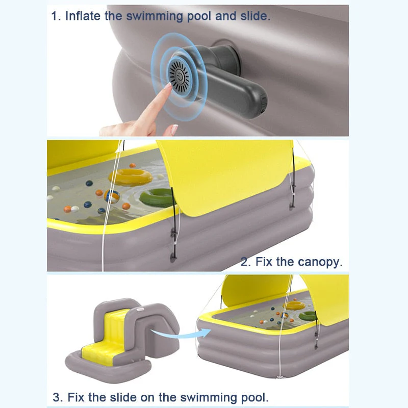 Portable Pool Inflatable Water Slide - Image 2