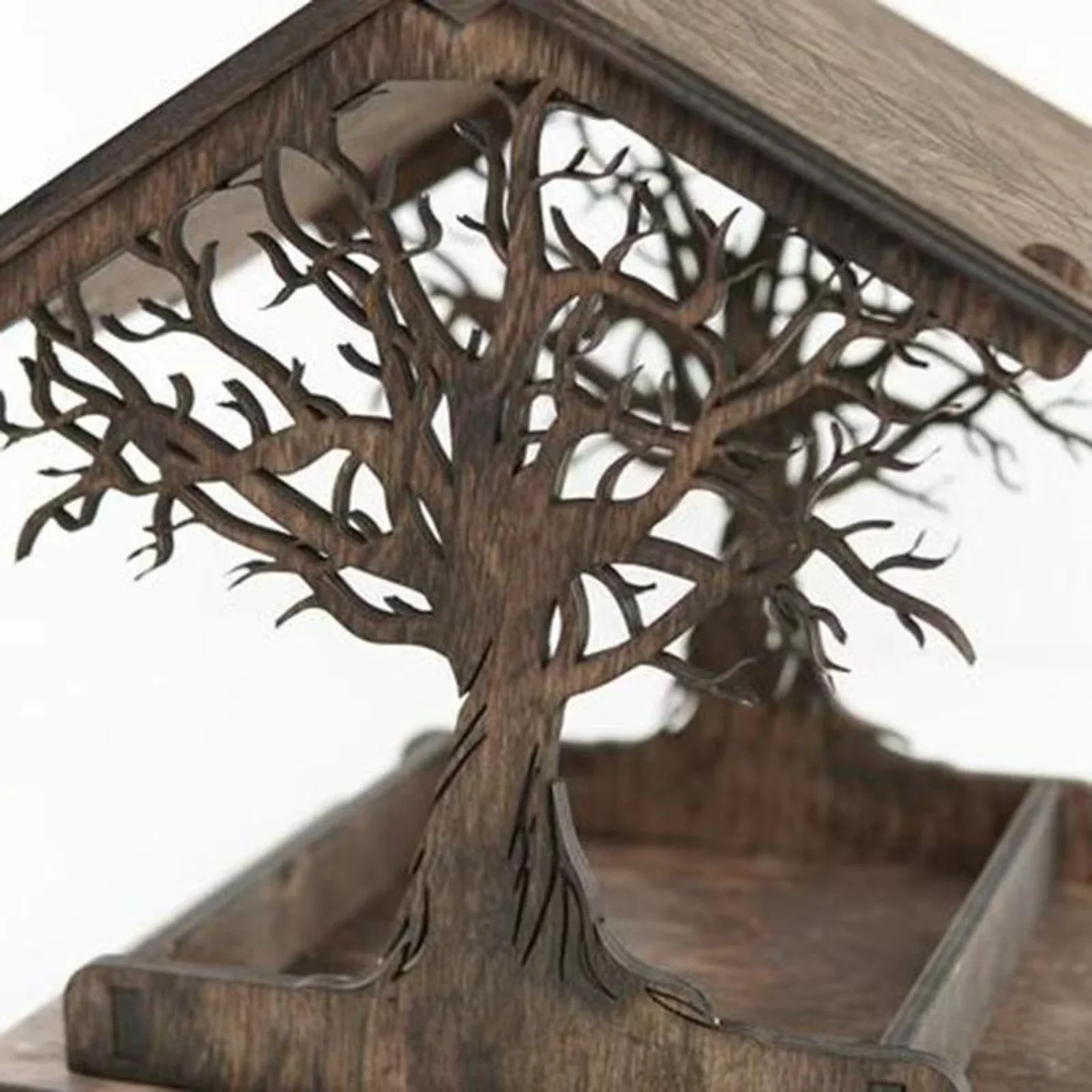 Rustic Treehouse Wooden Bird Feeder - Image 2