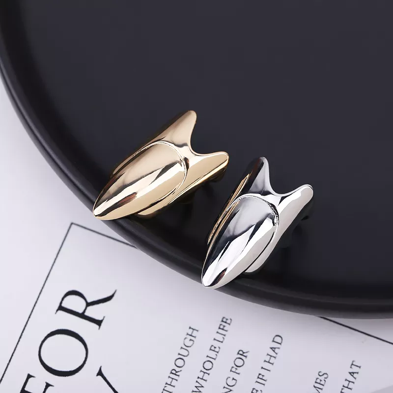 Elegant Fingertip Chic Gothic Slim Metal Nail Rings - Image 3