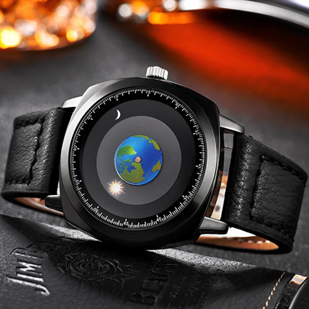 Rotating Earth Galactic Quartz Watch - Image 2