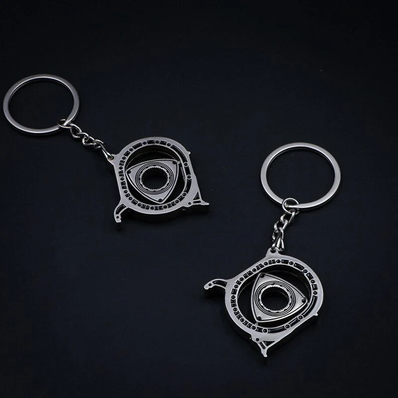 Spinning Rotor Metal Keychain - Image 3