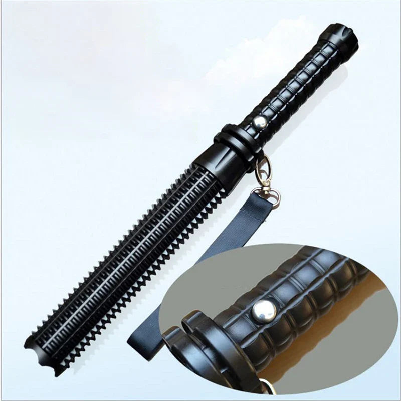 Tactical Rechargeable Flashlight Telescopic Self Defense Stick - Image 1
