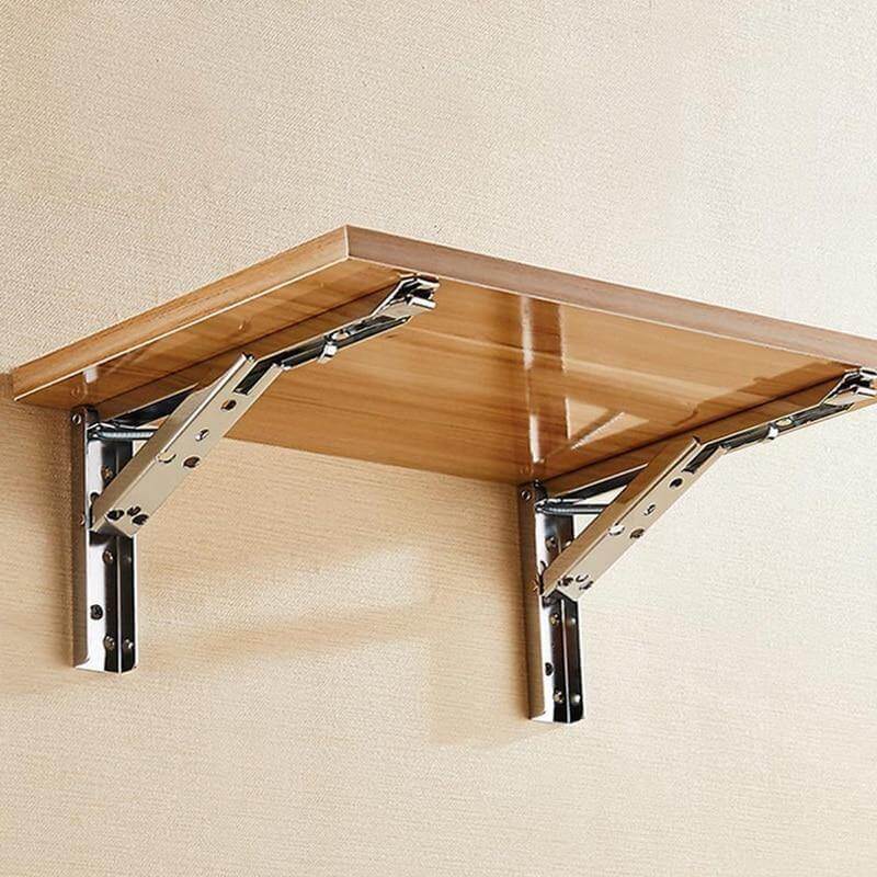 2PCS Triangle Folding Wall Mounted Shelf - Image 2