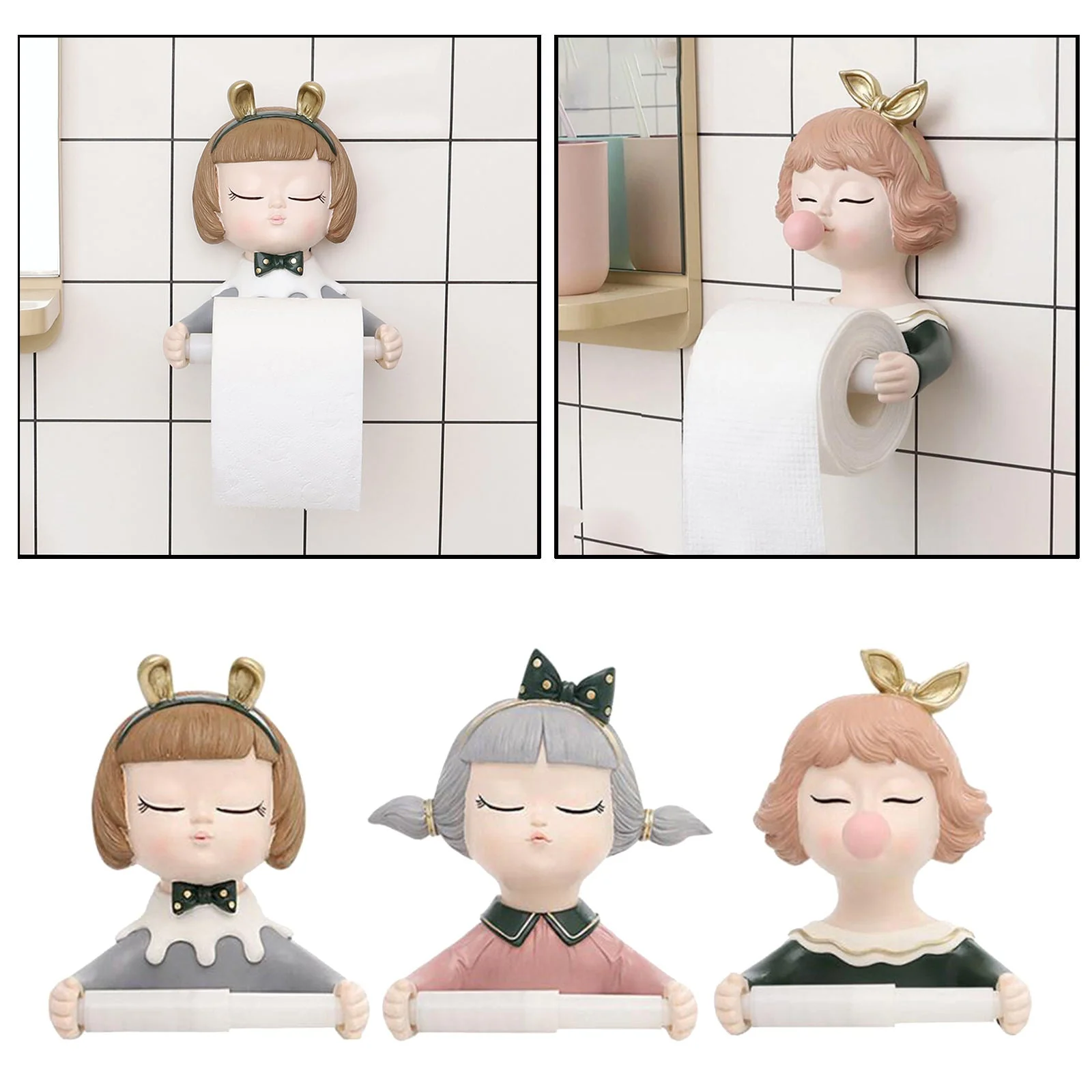 Fancy Girl Toilet Paper Roll Holder - Image 2