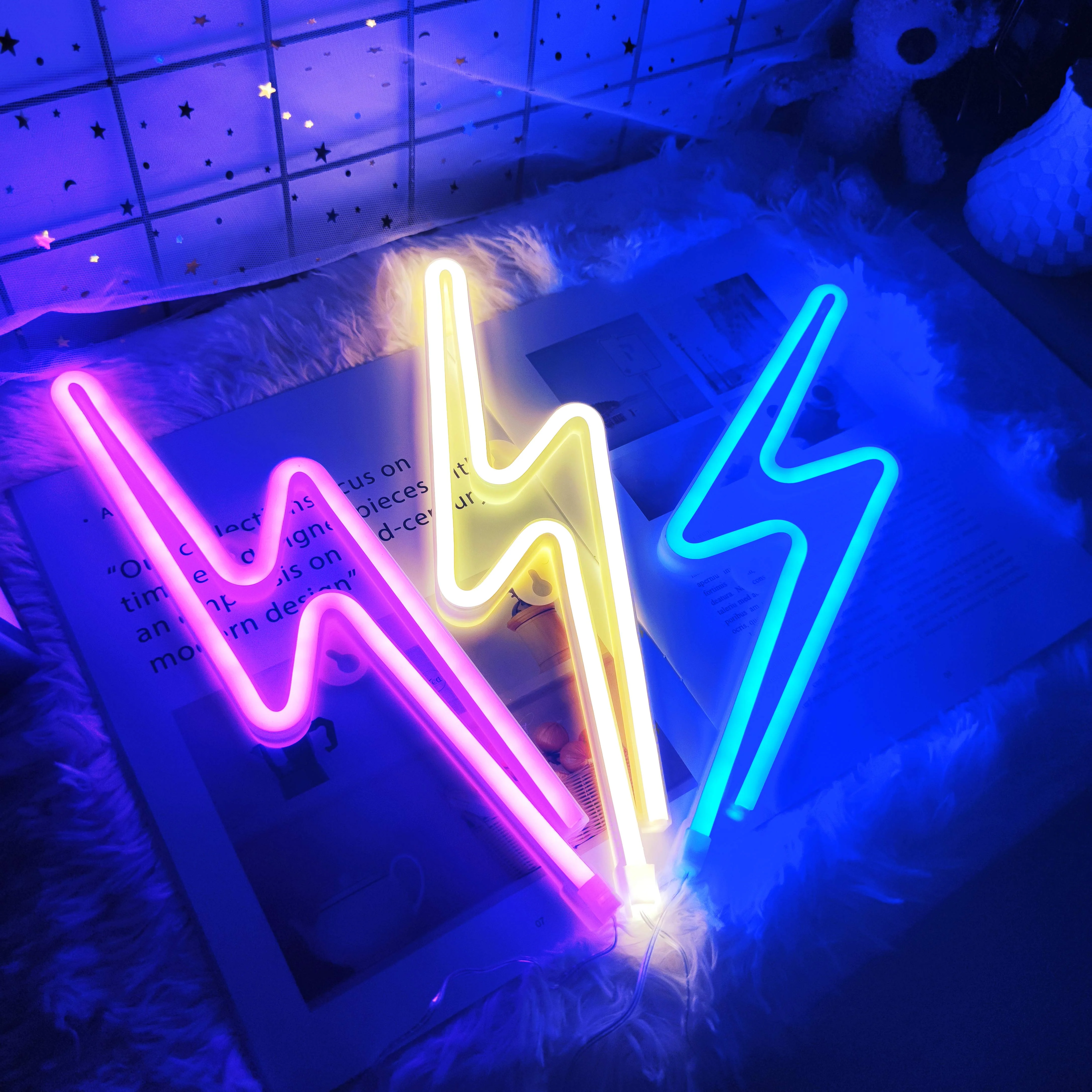 Led Lightning Neon Sign Wall Decor - Image 2