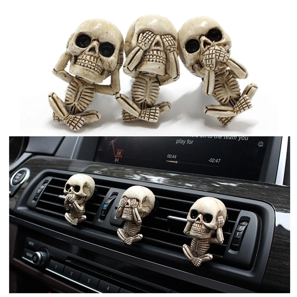 Creative Flower Skull Car Air Freshener - Image 3