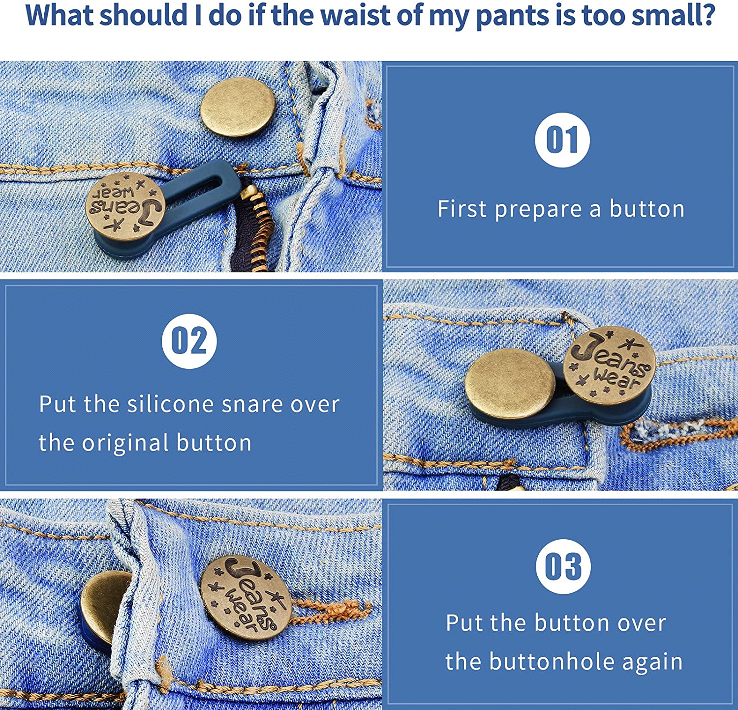 Adjustable Waistband Button - Image 3