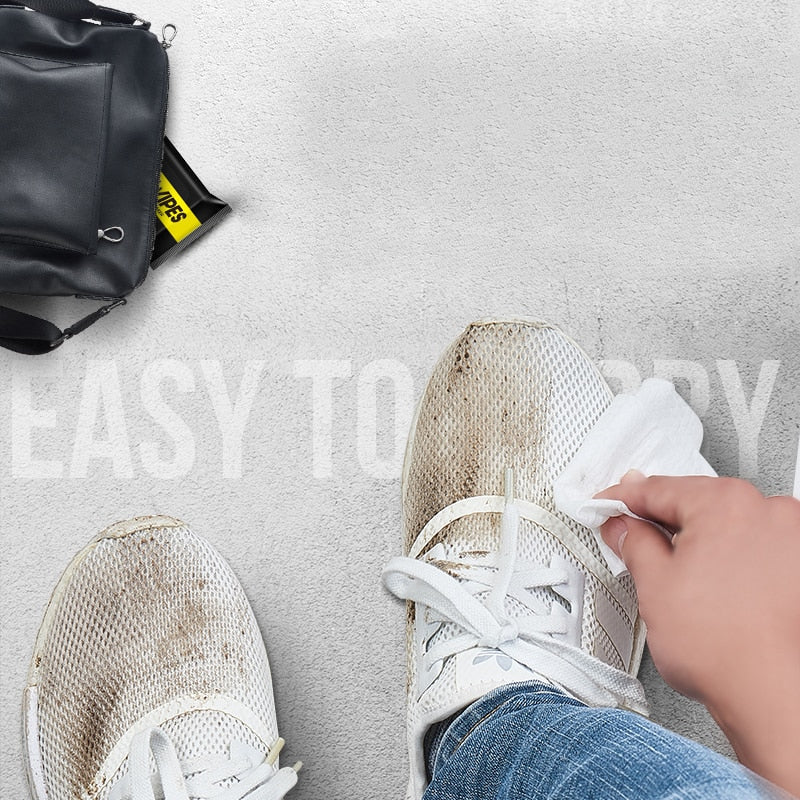Disposable White Shoe Cleaner Wipes - Image 3