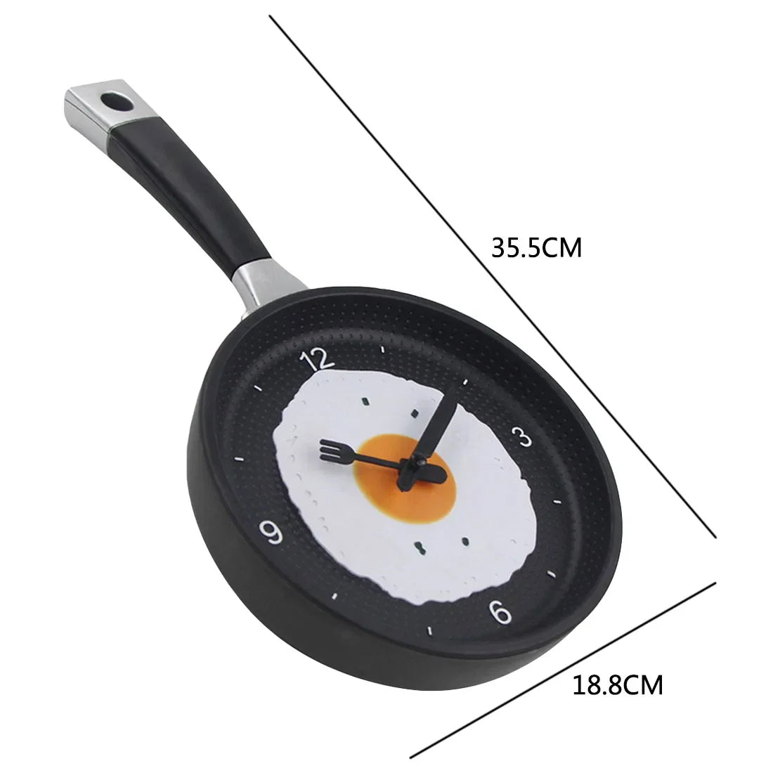 Omelette Pot-Shaped Wall Clock - Image 3