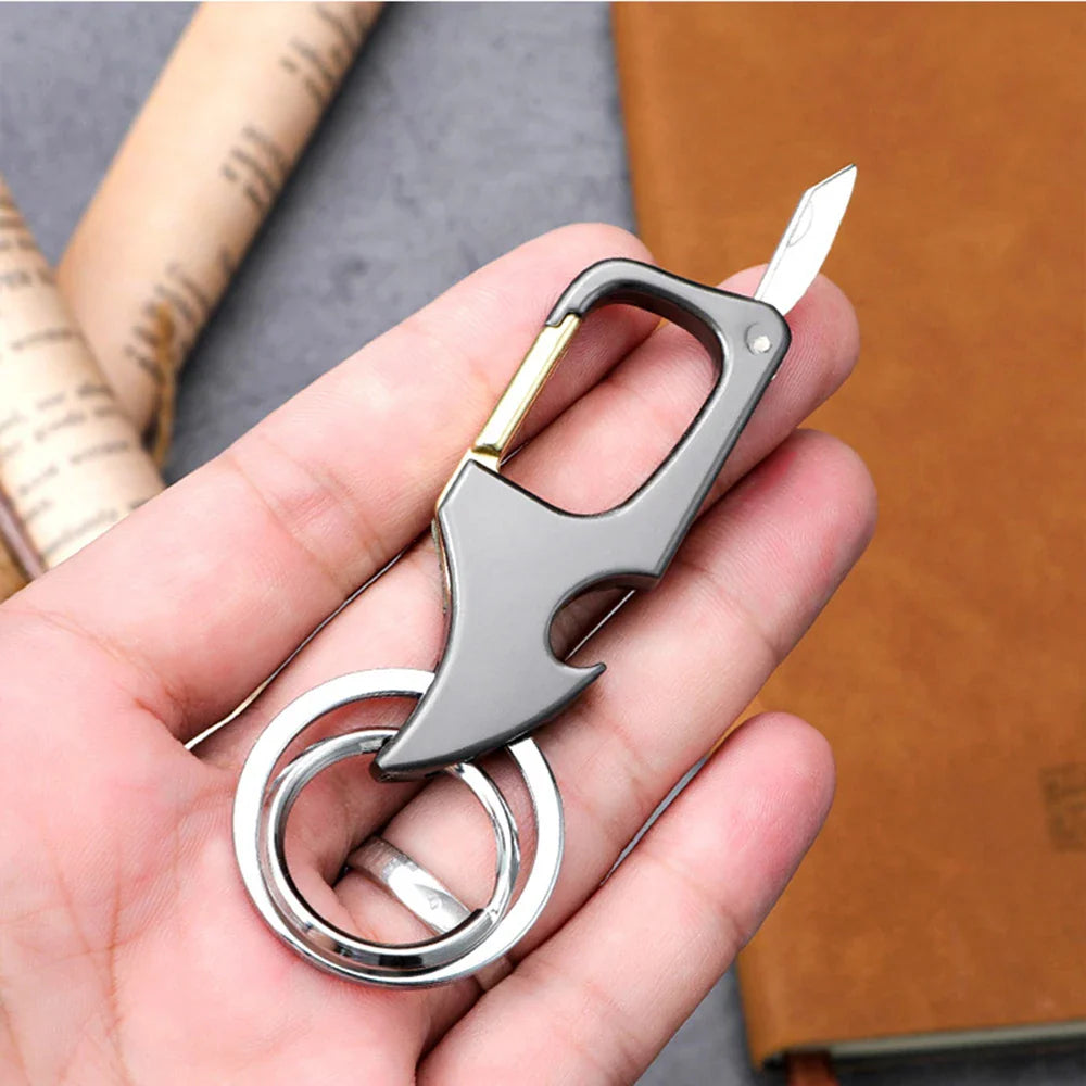 Mini Foldable Bottle Opener Keychain Knife - Image 3