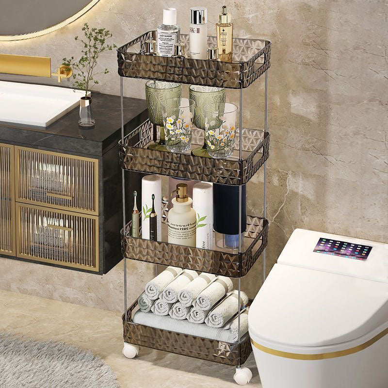 Home Bathroom Storage Organizer Rolling Rack - Image 3