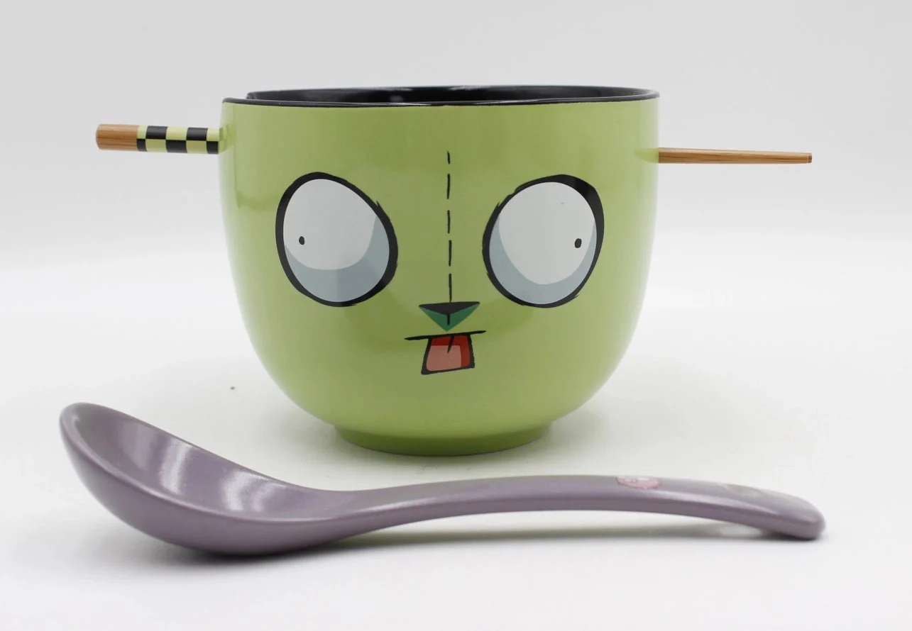 Invader Zim Gir Big Face 20oz Ceramic Ramen Bowl - Image 2