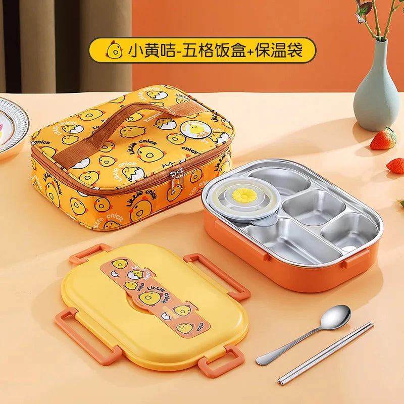 Insulated Divider Stainless Steel Lunchbox Set - Image 2