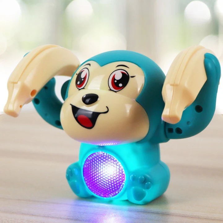 Interactive Monkey Rolling Light-Up Musical Toy - Image 1
