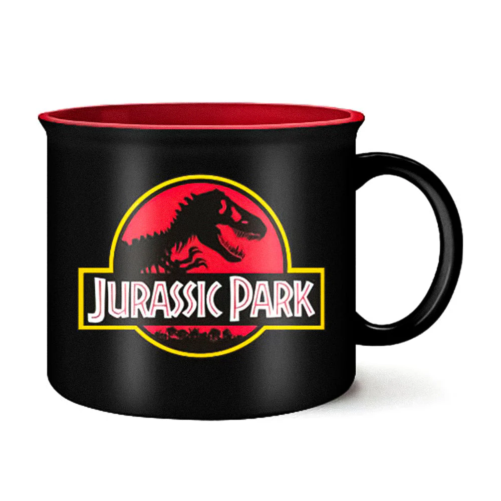 Jurassic Park Logo 20oz Ceramic Camper Mug - Image 1