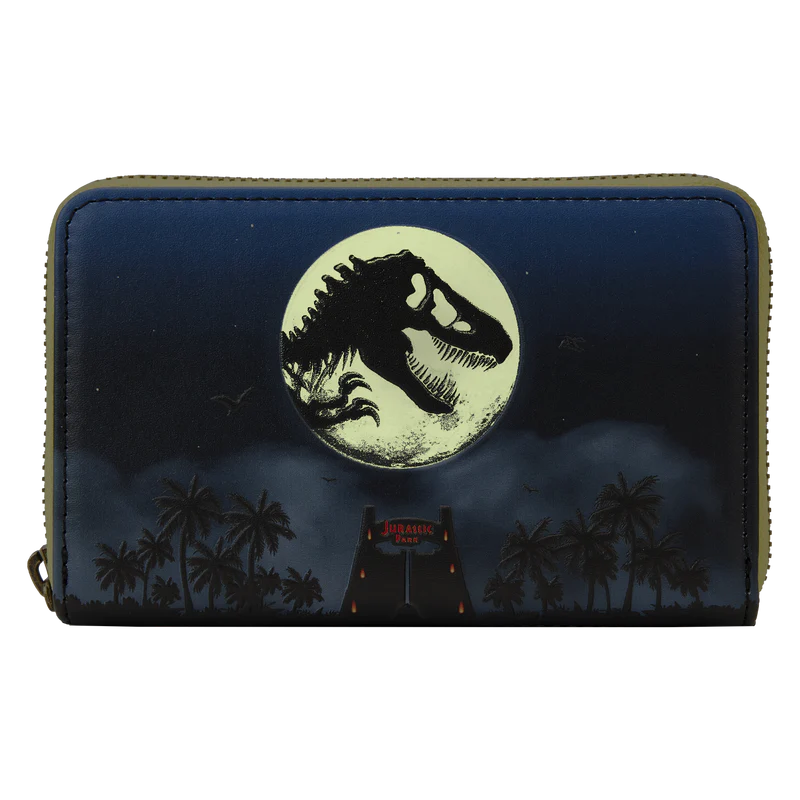 Loungefly Jurassic Park 30th Anniversary Dino Moon Glow Zip Around Wallet - Image 2