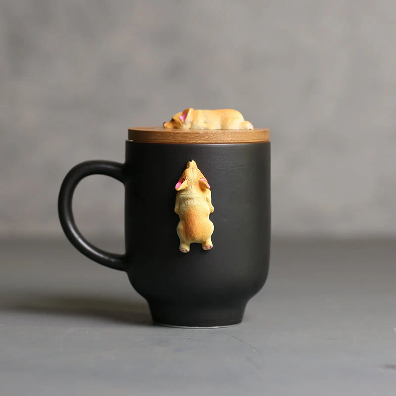 3D Climbing Bulldog Ceramic Mugs - Image 2