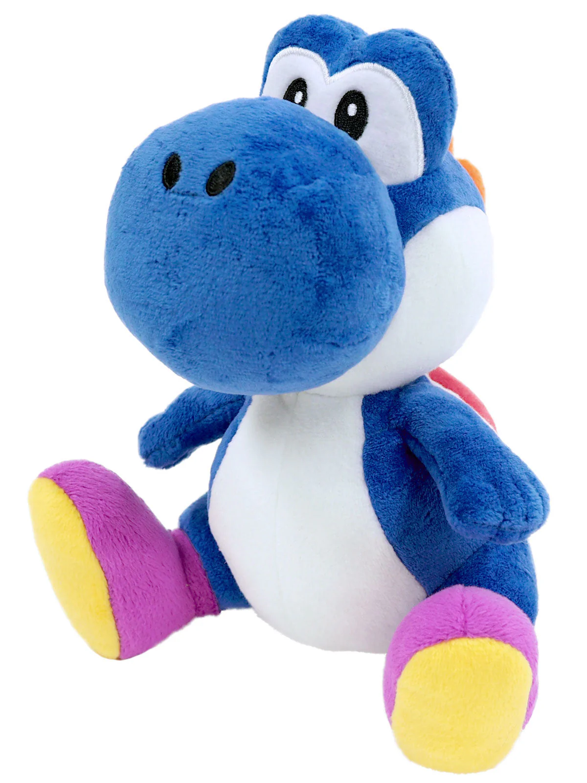Little Buddy Super Mario Bros All Star Collection Dark Blue Yoshi Plush 7" - Image 1